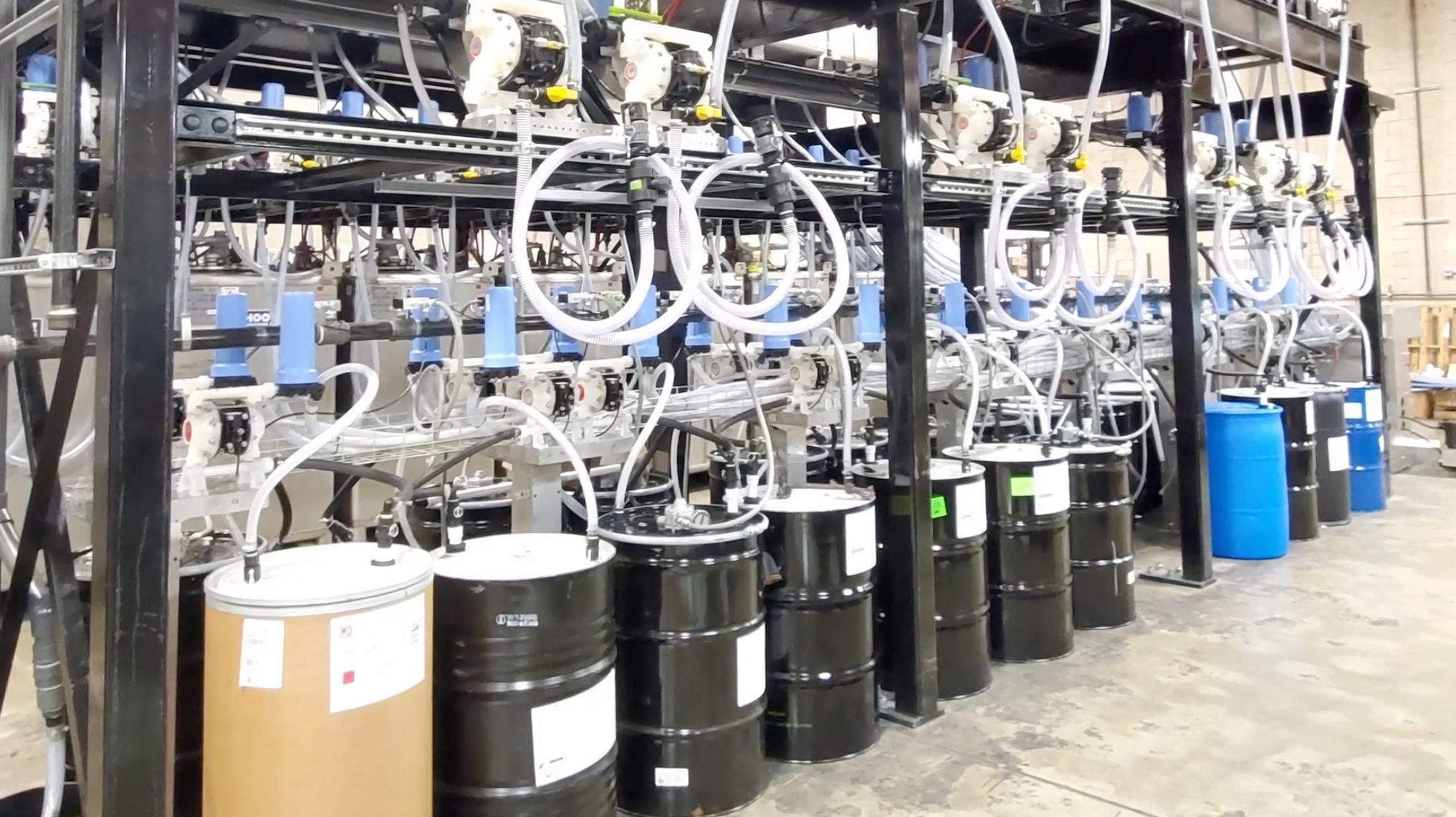 HMJ tech dispensing systems installed in a factory